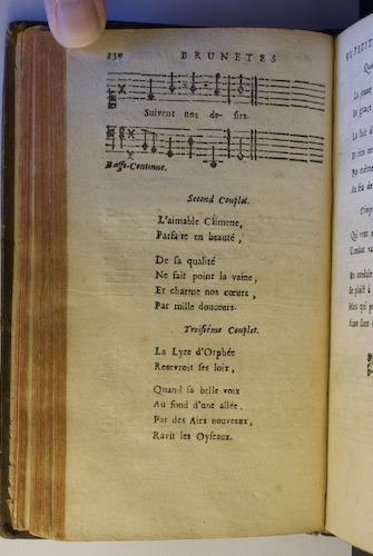 page 130 : Couplet : L'aimable Climene. / La Lyre d'Orphe.