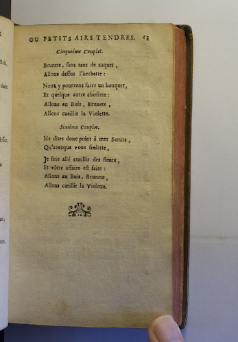 page 63 : Couplet : Brunete, sans tant de caquet. / Ne dites donc plus  mes soeurs.