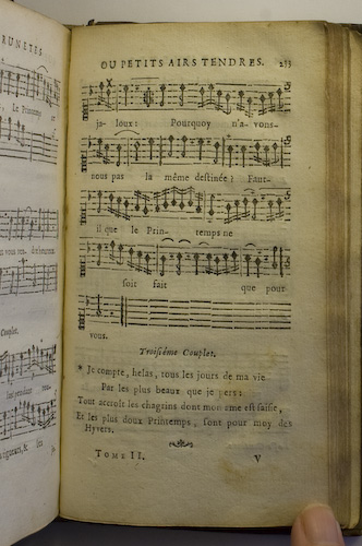 page 233 : Couplet : Je compte helas! tout les jours.