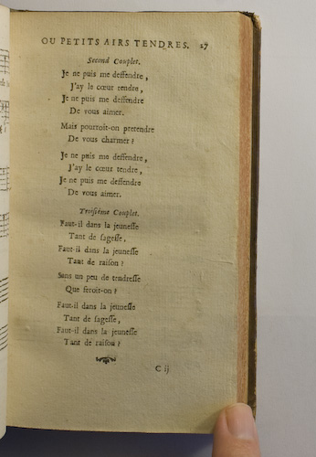 page 27 : Couplet : Je ne puis me dfendre. / Faut-il dans la jeunesse?